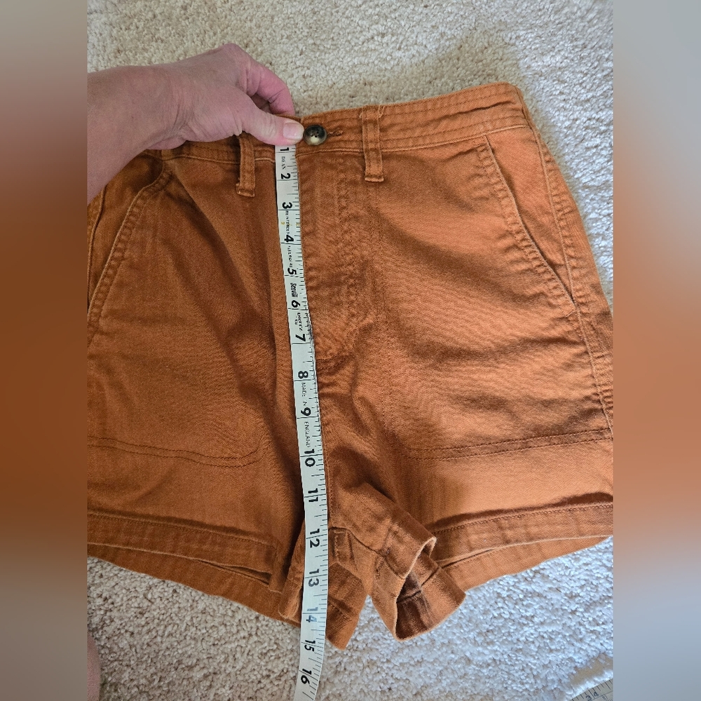 Madewell Camp Shorts Burnt Sienna Size XS Womens High Waisted - Picture 5 of 8